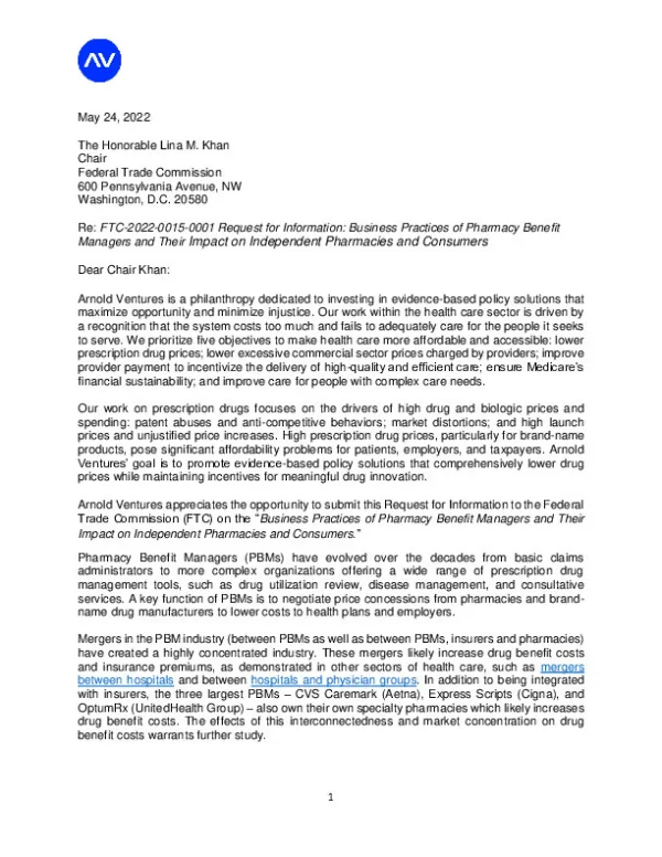 AV FTC PBM Comment Letter