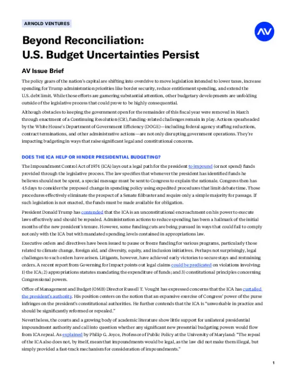 AV Public Finance Beyond Reconciliation 202505 Digital