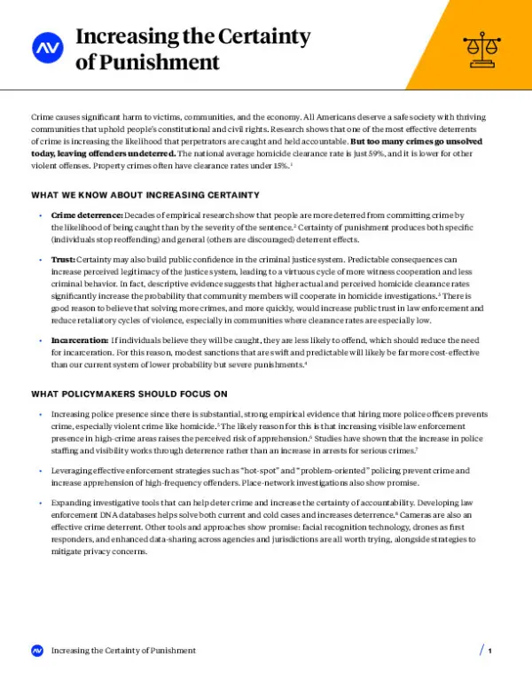 AV Brief CJ Certainty Punishment