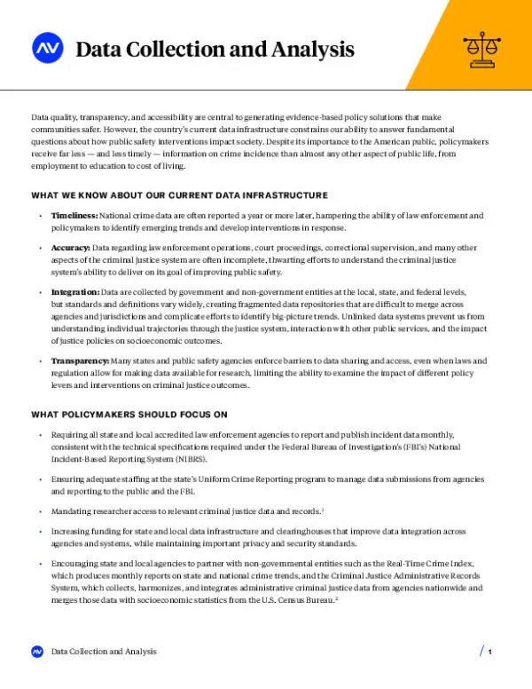 AV Brief CJ Data Collection
