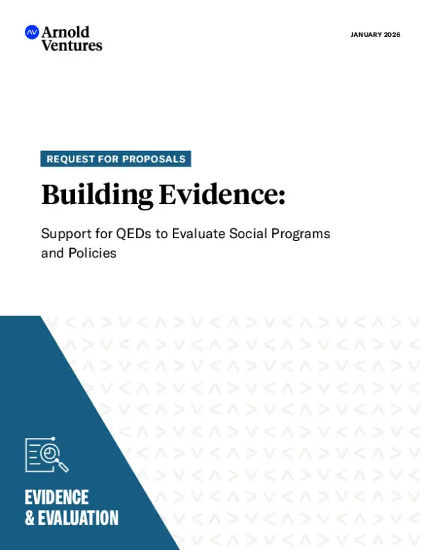 AV RFP Building Evidence